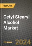 Cetyl Stearyl Alcohol Market Analysis Report - Industry Size, Trends, Insights, Market Share, Competition, Opportunities, and Growth Forecasts by Segments, 2022 to 2029- Product Image