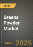 Greens Powder Market: Industry Size, Share, Competition, Trends, Growth Opportunities and Forecasts by Region - Insights and Outlook by Product, 2024 to 2031- Product Image