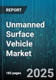Unmanned Surface Vehicle Market by Hull Type (Rigid Inflatable, Single, Triple), Autonomy Levels (Fully Autonomous, Remote Controlled), Module, Endurance, Cruising Speed, Size, Application - Global Forecast 2025-2030- Product Image