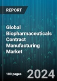Global Biopharmaceuticals Contract Manufacturing Market by Product (Biologics, Biosimilar), Source (Mammalian, Microbial-Based Biologics or Non-Mammalian), Contract Type, Service, Scale of Operation, Therapeutic Applications - Forecast 2024-2030- Product Image