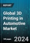 Global 3D Printing in Automotive Market by Component Type (Hardware, Service, Software), Material (Composites & Resins, Metal, Plastic), Technology Type, Application - Forecast 2024-2030 - Product Image