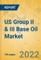US Group II & III Base Oil Market - Industry Outlook and Forecast 2022-2027 - Product Thumbnail Image