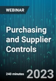 6-Hour Virtual Seminar on Purchasing and Supplier Controls - Webinar (Recorded)- Product Image