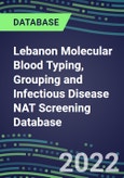 2022 Lebanon Molecular Blood Typing, Grouping and Infectious Disease NAT Screening Database: Supplier Shares, Volume and Sales Segment Forecasts for over 40 Tests- Product Image
