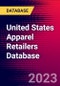 United States Apparel Retailers Database - Product Image