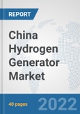 China Hydrogen Generator Market: Prospects, Trends Analysis, Market Size and Forecasts up to 2028- Product Image