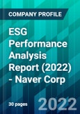 ESG Performance Analysis Report (2022) - Naver Corp.- Product Image