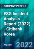 ESG Incident Analysis Report (2022) - Citibank Korea- Product Image