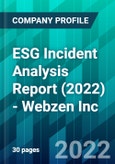 ESG Incident Analysis Report (2022) - Webzen Inc.- Product Image