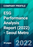 ESG Performance Analysis Report (2022) - Seoul Metro- Product Image