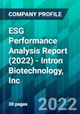 ESG Performance Analysis Report (2022) - Intron Biotechnology, Inc.- Product Image