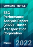 ESG Performance Analysis Report (2022) - Busan Transportation Corporation- Product Image