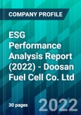 ESG Performance Analysis Report (2022) - Doosan Fuel Cell Co. Ltd.- Product Image