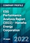 ESG Performance Analysis Report (2022) - Hanwha Energy Corporation - Product Thumbnail Image