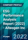 ESG Performance Analysis Report (2022) - Alteogen Inc.- Product Image