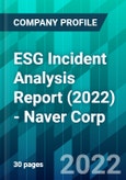 ESG Incident Analysis Report (2022) - Naver Corp.- Product Image