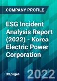 ESG Incident Analysis Report (2022) - Korea Electric Power Corporation- Product Image