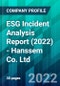 ESG Incident Analysis Report (2022) - Hanssem Co. Ltd - Product Thumbnail Image