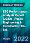 ESG Performance Analysis Report (2022) - Posco Engineering & Construction Co. Ltd. - Product Thumbnail Image