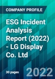 ESG Incident Analysis Report (2022) - LG Display Co. Ltd- Product Image