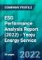 ESG Performance Analysis Report (2022) - Yeoju Energy Service - Product Thumbnail Image