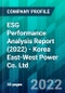 ESG Performance Analysis Report (2022) - Korea East-West Power Co. Ltd. - Product Thumbnail Image