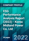 ESG Performance Analysis Report (2022) - Korea Midland Power Co. Ltd.- Product Image