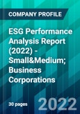 ESG Performance Analysis Report (2022) - Small&Medium; Business Corporations- Product Image
