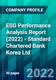 ESG Performance Analysis Report (2022) - Standard Chartered Bank Korea Ltd- Product Image