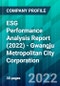 ESG Performance Analysis Report (2022) - Gwangju Metropolitan City Corporation - Product Thumbnail Image