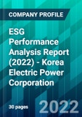 ESG Performance Analysis Report (2022) - Korea Electric Power Corporation- Product Image