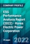 ESG Performance Analysis Report (2022) - Korea Electric Power Corporation - Product Thumbnail Image