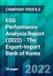 ESG Performance Analysis Report (2022) - The Export-Import Bank of Korea - Product Thumbnail Image