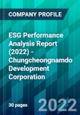 ESG Performance Analysis Report (2022) - Chungcheongnamdo Development Corporation- Product Image