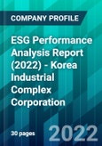 ESG Performance Analysis Report (2022) - Korea Industrial Complex Corporation- Product Image