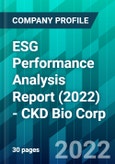 ESG Performance Analysis Report (2022) - CKD Bio Corp.- Product Image