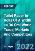 Toilet Paper In Rolls Of A Width <= 36 Cm: World Trade, Markets And Competitors- Product Image