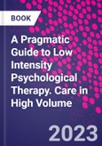 A Pragmatic Guide to Low Intensity Psychological Therapy. Care in High Volume- Product Image