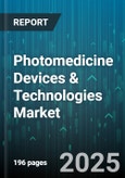 Photomedicine Devices & Technologies Market by Product Type (Dental Laser Devices, Dermatology Devices, Ophthalmic Devices), Technology (Dichroic Lamps, Full Spectrum Light, Laser), Application, End-User - Global Forecast 2025-2030- Product Image