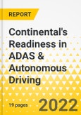 Continental's Readiness in ADAS & Autonomous Driving- Product Image