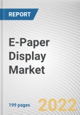E-Paper Display Market By Product, By Application: Global Opportunity Analysis and Industry Forecast, 2020-2030- Product Image