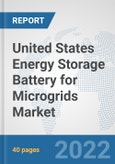 United States Energy Storage Battery for Microgrids Market: Prospects, Trends Analysis, Market Size and Forecasts up to 2028- Product Image