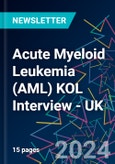 Acute Myeloid Leukemia (AML) KOL Interview - UK- Product Image