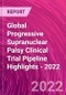Global Progressive Supranuclear Palsy Clinical Trial Pipeline Highlights - 2022 - Product Thumbnail Image