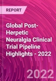 Global Post-Herpetic Neuralgia Clinical Trial Pipeline Highlights - 2022- Product Image