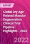 Global Dry Age-Related Macular Degeneration Clinical Trial Pipeline Highlights - 2022 - Product Image