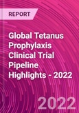 Global Tetanus Prophylaxis Clinical Trial Pipeline Highlights - 2022- Product Image
