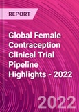 Global Female Contraception Clinical Trial Pipeline Highlights - 2022- Product Image