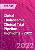 Global Thalassemia Clinical Trial Pipeline Highlights - 2022- Product Image
