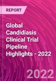 Global Candidiasis Clinical Trial Pipeline Highlights - 2022- Product Image